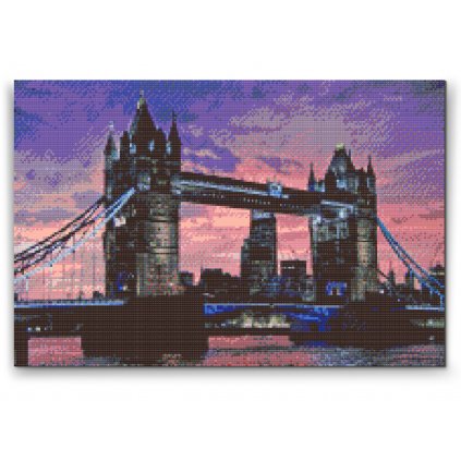 Malowanie diamentowe - Tower Bridge, most zwodzony w Londynie