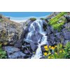 Malowanie po numerach - Wodospad i kwiaty