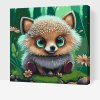 Malowanie po numerach - Jeż z zielonymi oczami