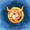 Malowanie po numerach - Byk/Taurus