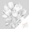 Kropkowanie - Bukiet tulipanów