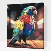 Malowanie po numerach - Papuga w kolorach tęczy