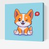 Malowanie po numerach - Uroczy corgi