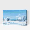 Malowanie po numerach - Zimowy krajobraz 3
