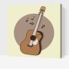 Malowanie po numerach - Brązowa gitara