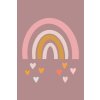 Malowanie po numerach - Tęcza z sercami