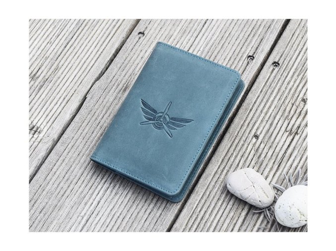 Etui na licencję pilota "Airplane 03" niebieski