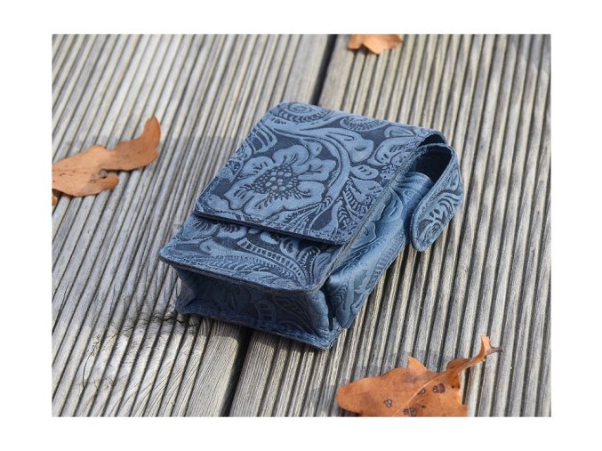 Etui na papierosy "Damascena blue" niebieski