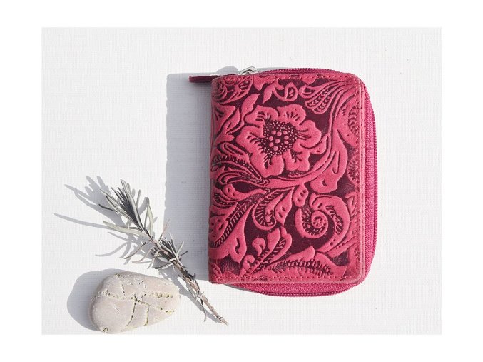 Mały portfel damski 8123 "Damascena rose" różowy"