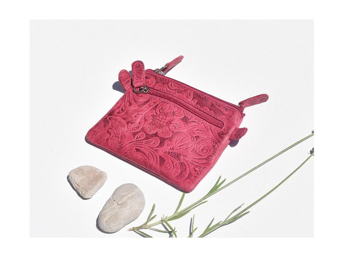 Brelok etui na klucze 60 "Damascena rose" różowy