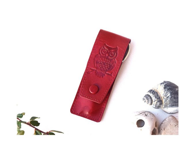 Manikiur 18814 "sowy" czerwony