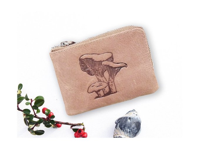 Miniportfel 8888 "Grzybiarz" brązowy