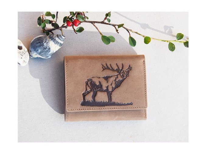 Portfel damski 8175 "Jeleń 14" brązowy