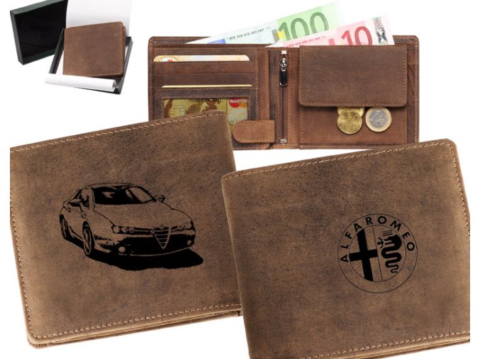 Portfel z samochodem alfa romeo