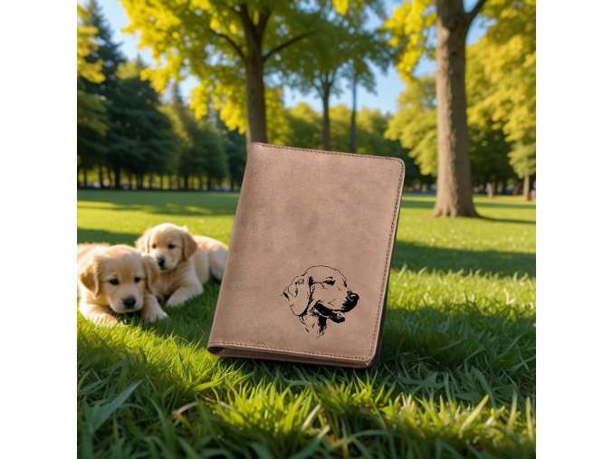 Etui na paszport dla psa 105  "retriever"
