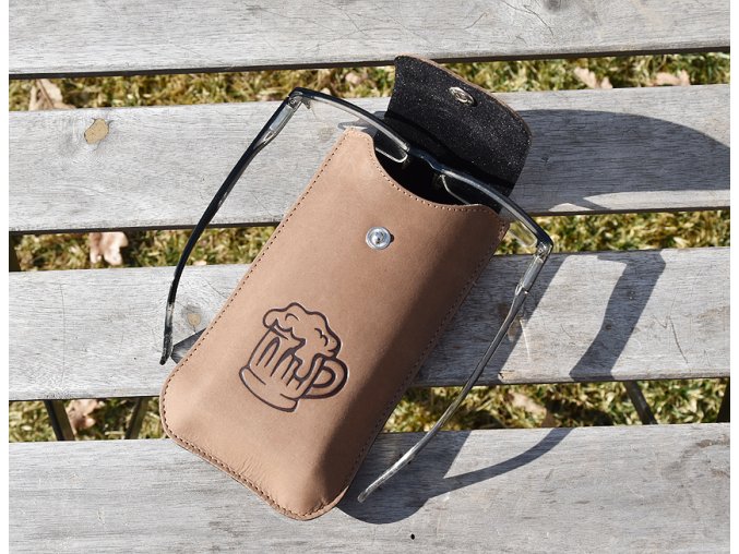 Etui na okulary 701 "piwo z pianką"