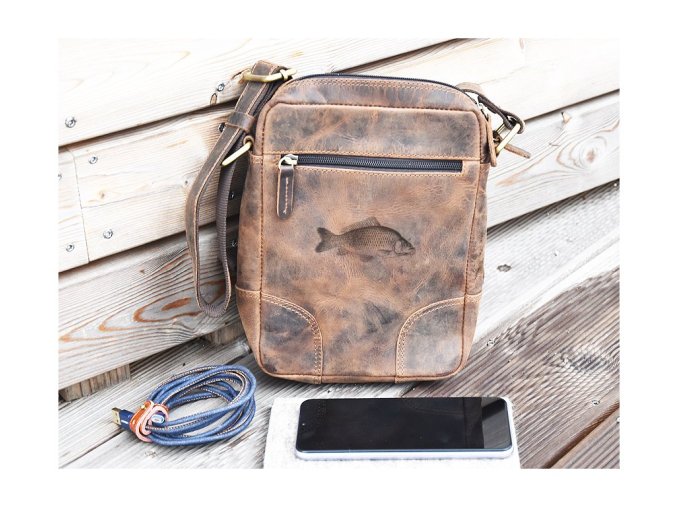 Skórzana męska torebka ALESSIO "karp"