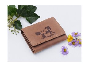 Portfel damski 8175 "Koń 02" brązowy