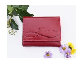 Portfel damski 8175 "Niekończąca się miłość" czerwony