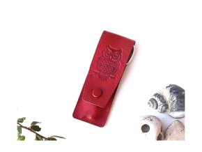 Manikiur 18814 "sowy" czerwony