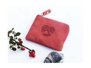 Miniportfel 8888 "Drzewo życia 02" czerwony