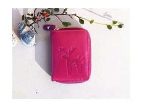 Mały portfel damski 8123 "Jelonek Wojtek" fuksja