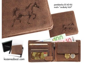 Portfel męski 40 "koń arabski"