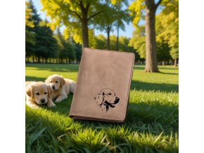 Etui na paszport dla psa 105  "retriever"