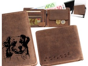 Portfel męski 40 "Owczarek Australijski "