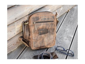 Skórzana męska torebka ALESSIO "lokomotywa 08"