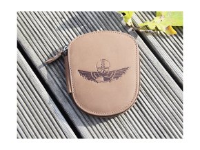 Manikiur Premium line 5-częściowy "Retro moto logo" brązowy