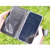 Skórzane etui na telefon iPhone 15 Pro Max (Kolor Brązowe, Motiv Bulldog francuski)