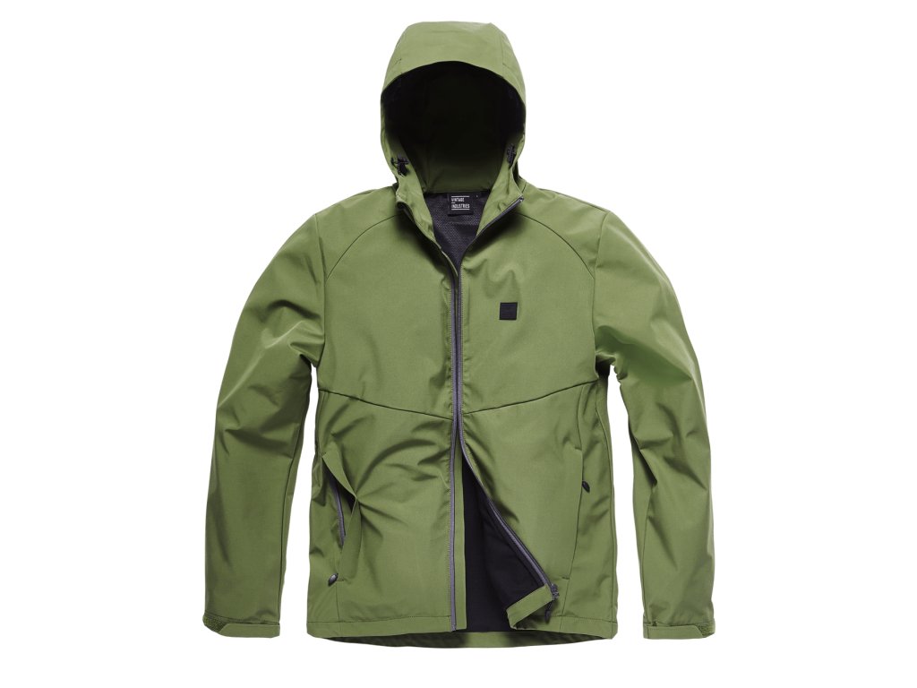 Bunda Vintage Industries Ather softshell oliv