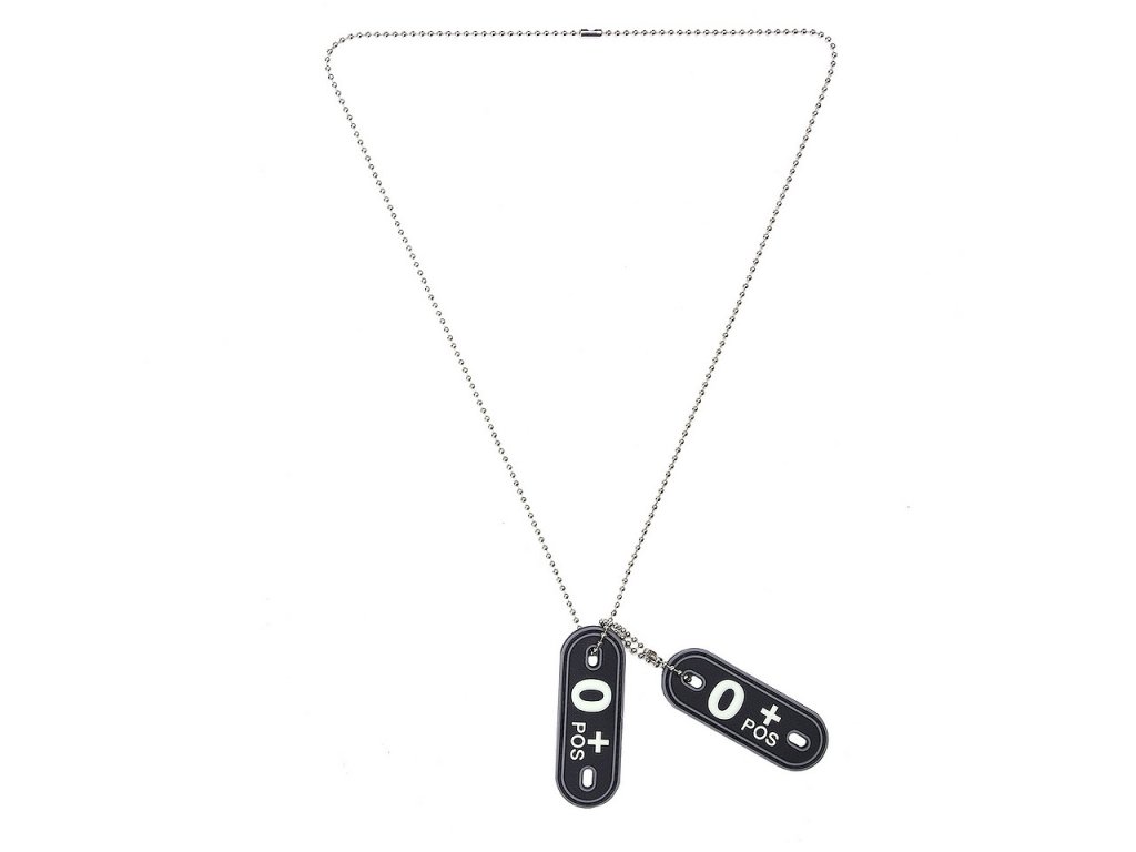 Dog Tag PVC Krevní skupina O+ pozitivní