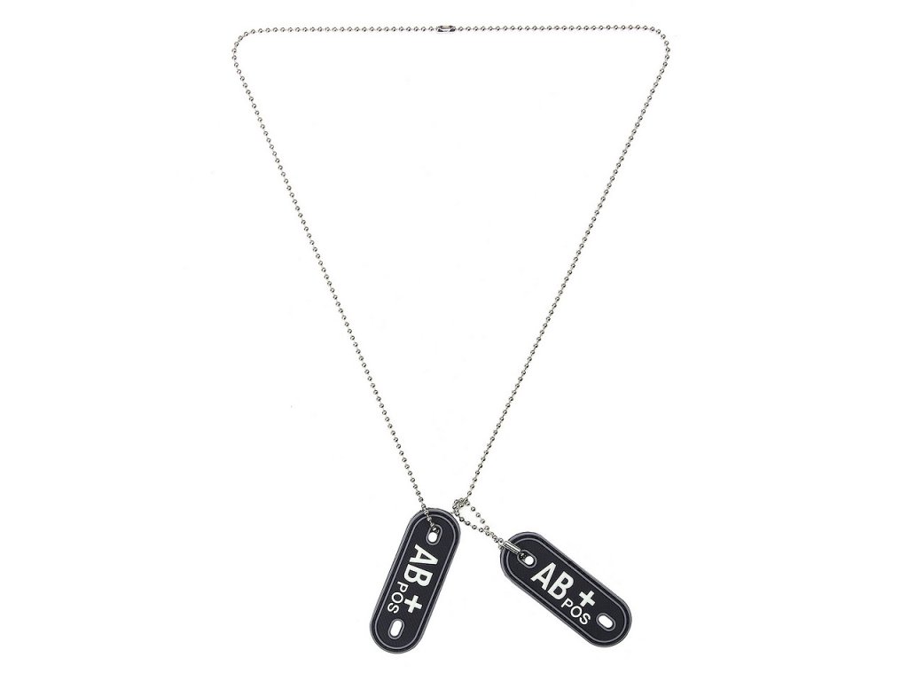 Dog Tag PVC Krevní skupina AB+ pozitivní