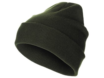 Čepice kulich pletený oliv.