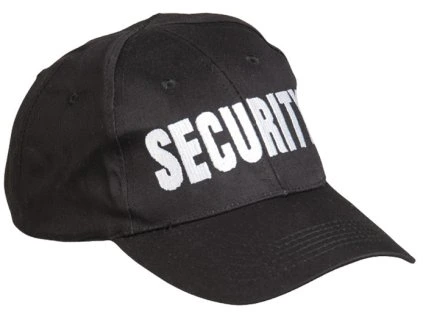 Čepice BASEBALL s nápisem SECURITY