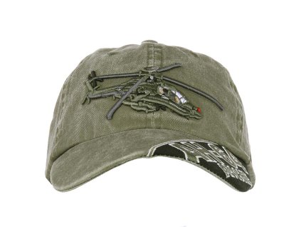 Baseballová čepice AH-64 Apache stone wash