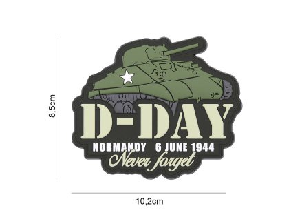 Nášivka 3D PVC D-Day Sherman