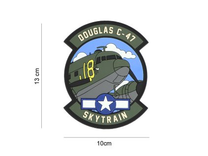 Nášivka 3D PVC Douglas C-47
