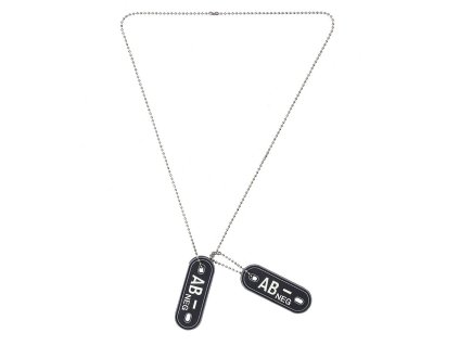 Dog Tag PVC Krevní skupina AB- negativní