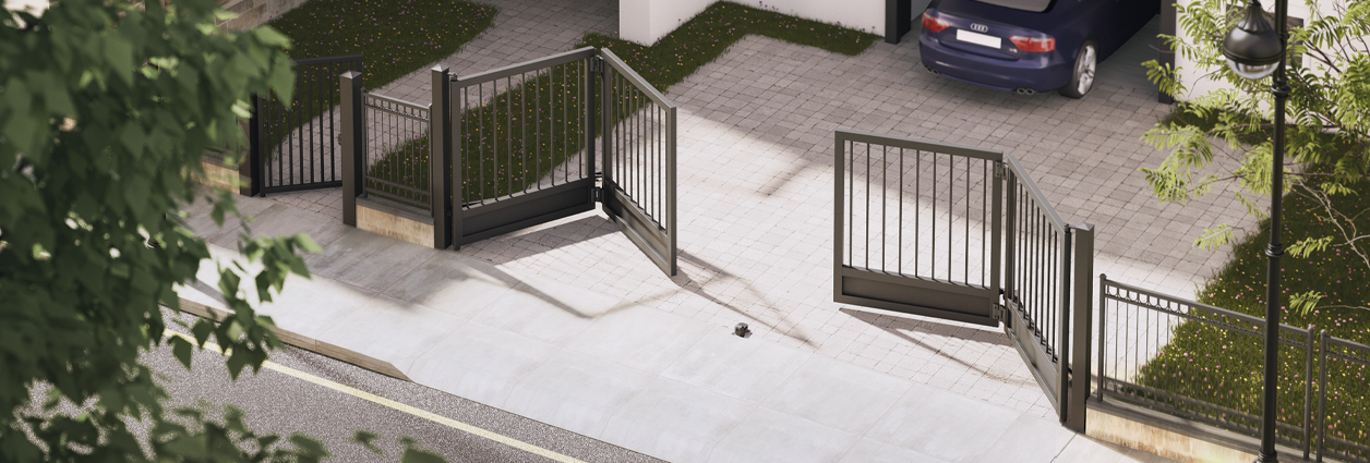 Křídlové skládací brány - Praha, Slaný