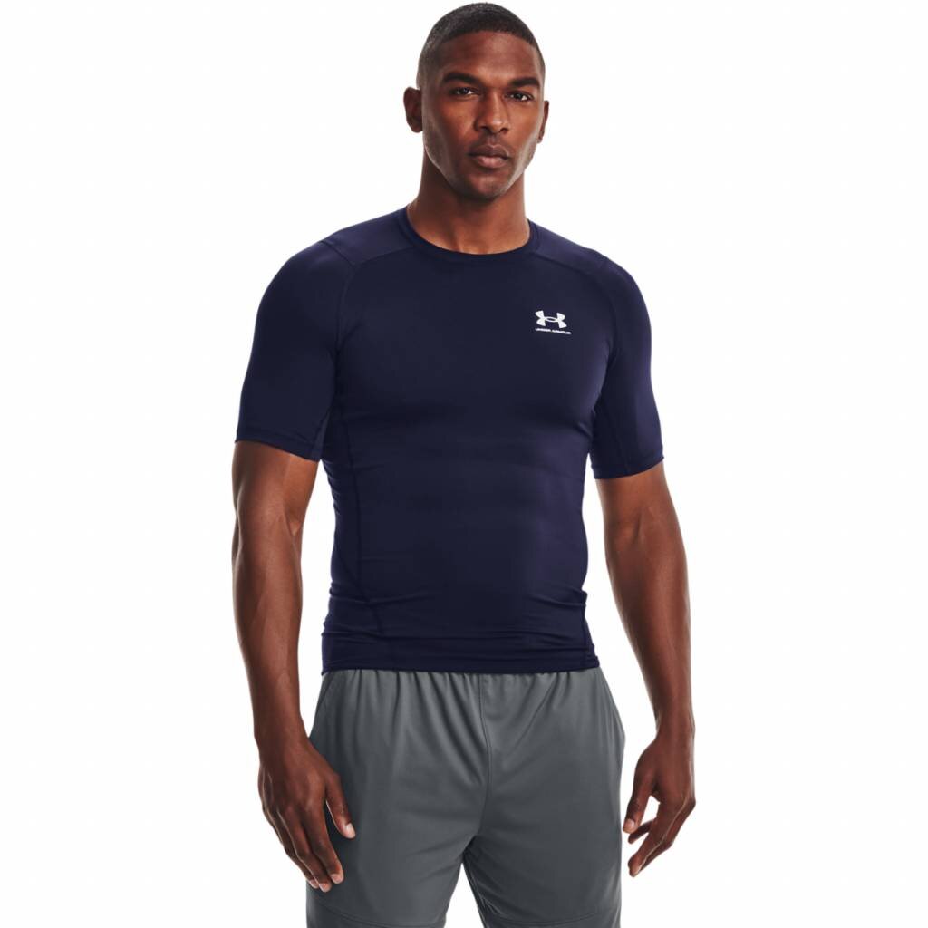 Under Armour Pánské kompresní triko s krátkým rukávem tmavě modré HG Armour Comp SS 1361518-410