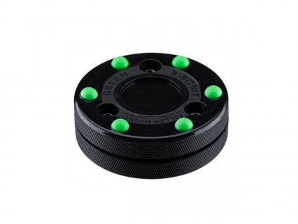 In-line Puk Green Biscuit Roller Hockey