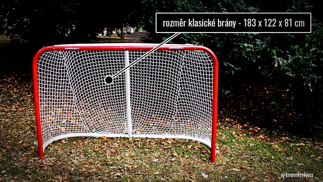 Rozměry hokejové branky Winnwell Heavy Duty 72"