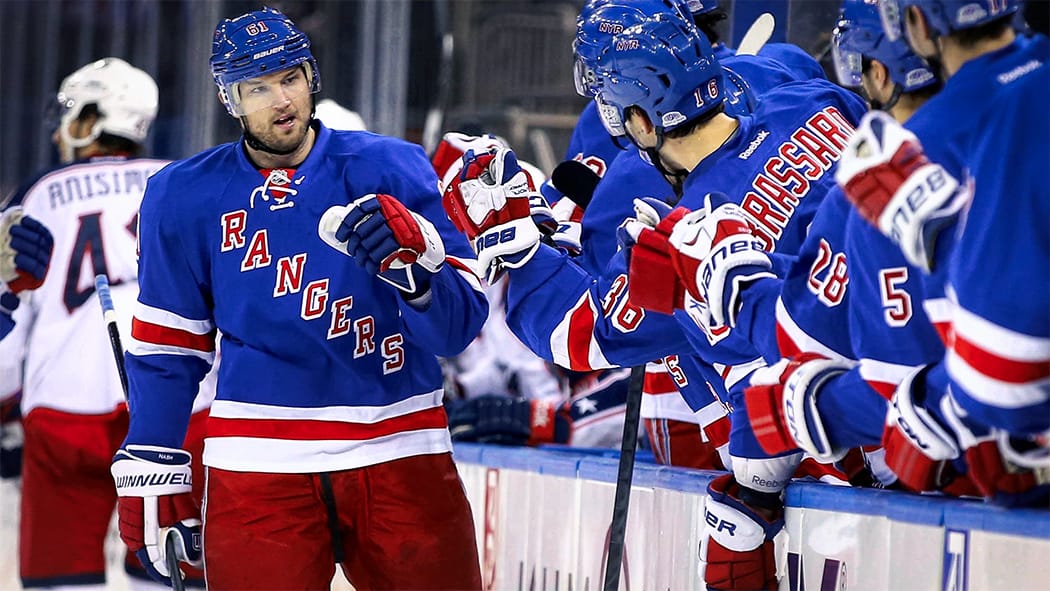 Rick Nash New York rukavice Winnwell