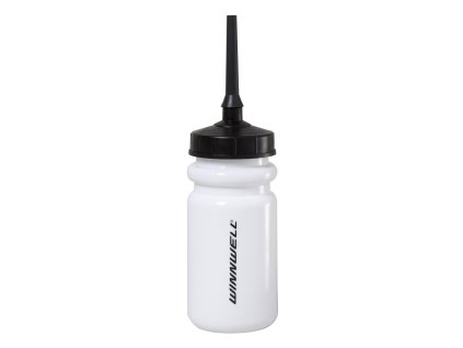 Hokejová láhev Winnwell 500ml s dlouhou hubicí s logem  bílá, 500 ml