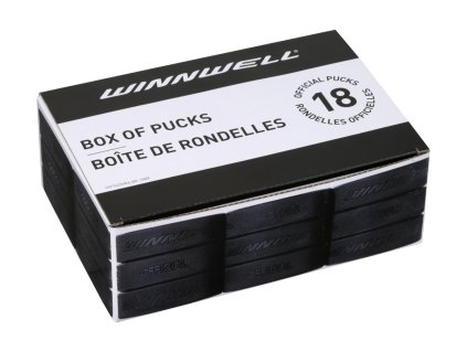 Hokejový puk Winnwell černý oficiální (18ks) BOX