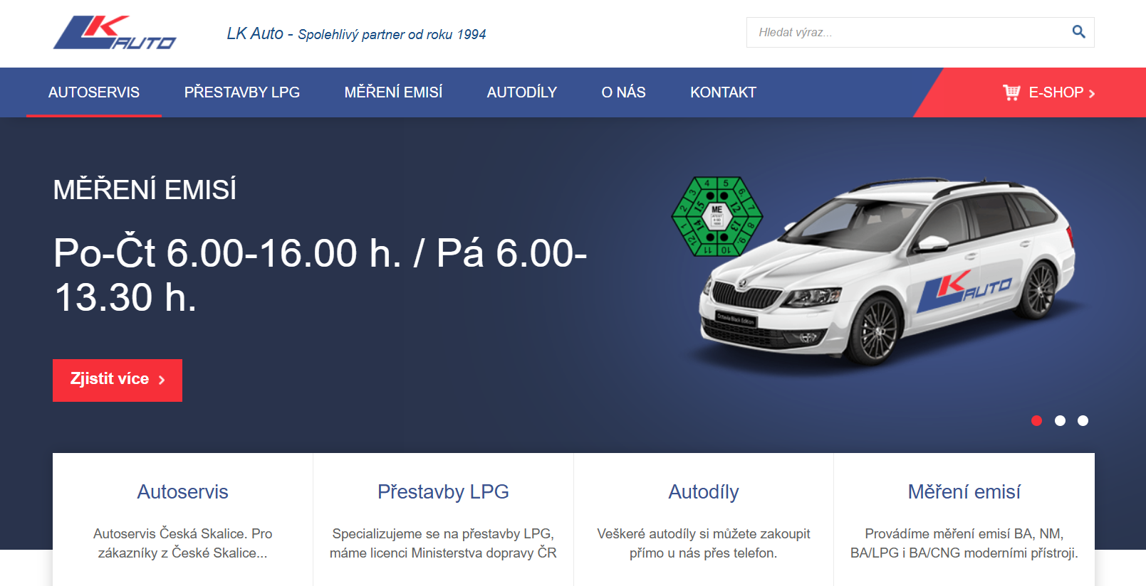 Případová studie, online marketing: Autoservis Česká Skalice