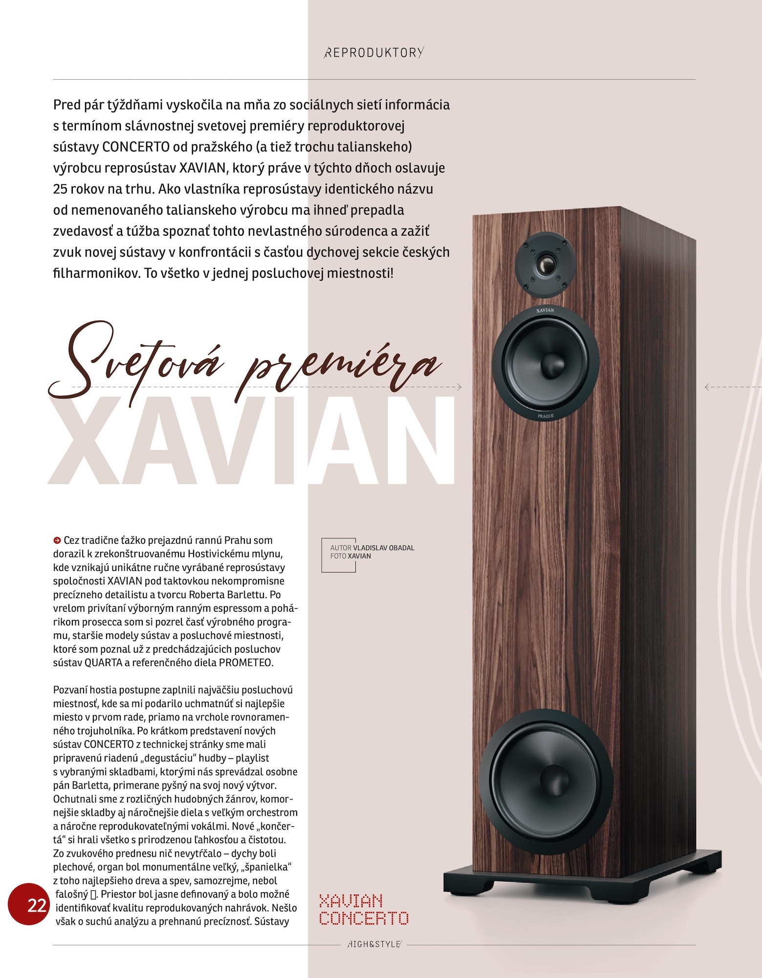 Xavian Concerto / HIGH&Style (SK)